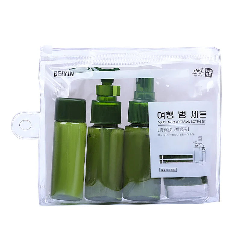 Compact Travel Bottle Set for Liquids