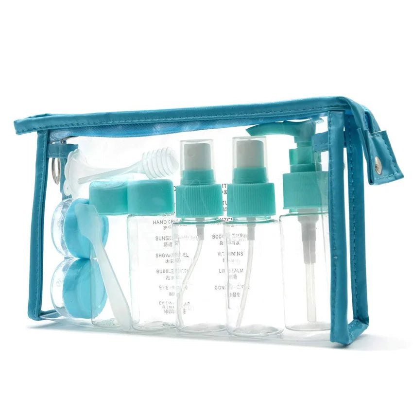 Compact Travel Bottle Set for Liquids