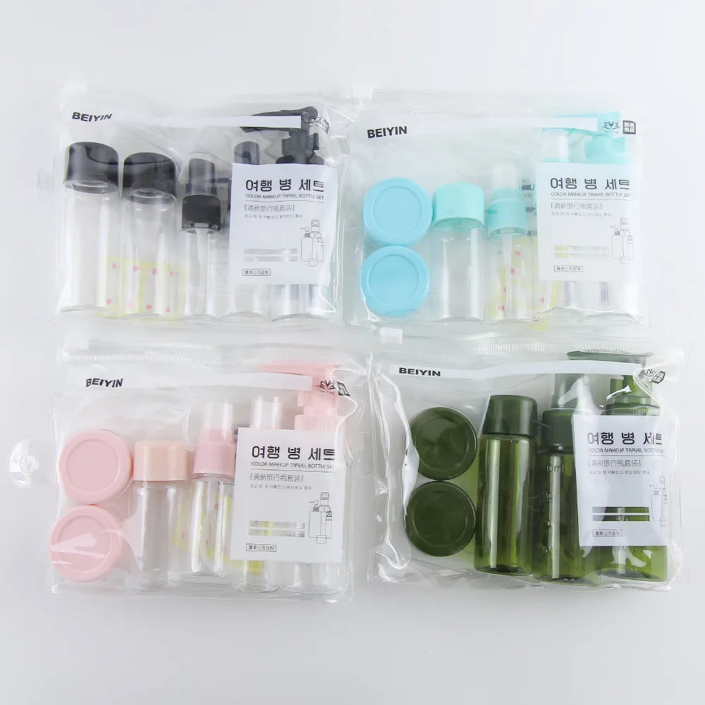Compact Travel Bottle Set for Liquids