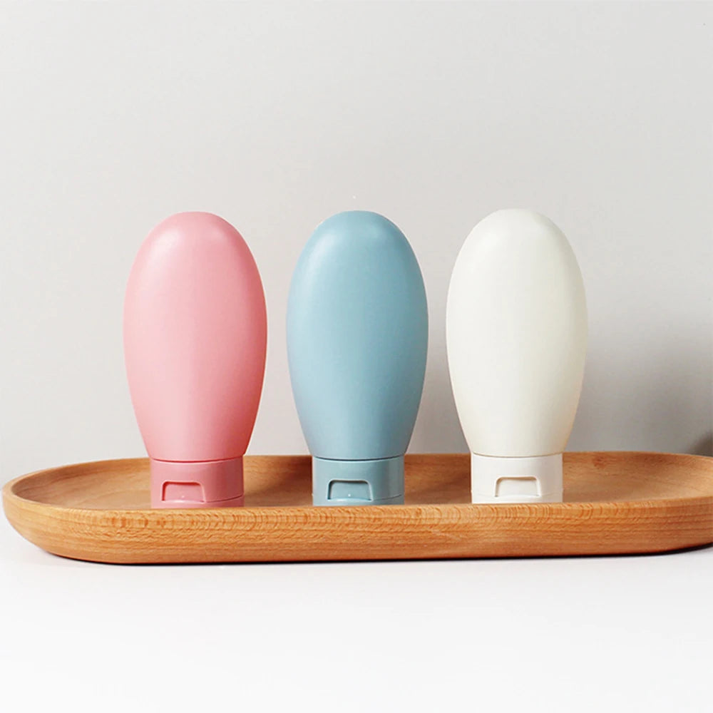 Travel Essential: 3-Pack Leak-Proof Silicone Bottles