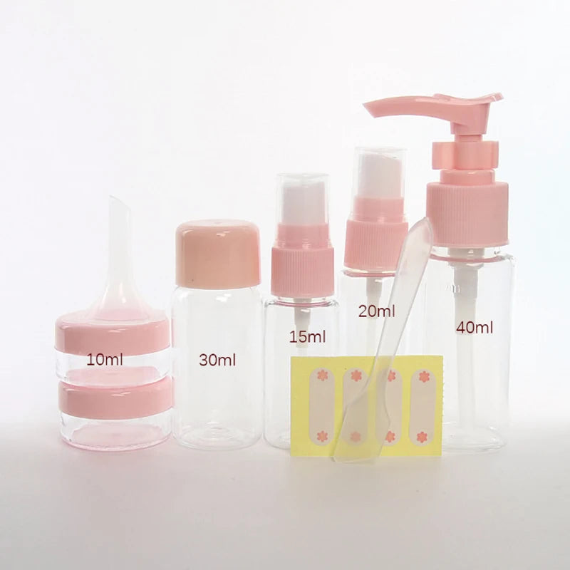 Compact Travel Bottle Set for Liquids