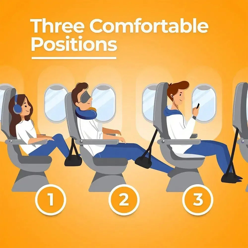 Portable Hanging Footrest with Adjustable Straps