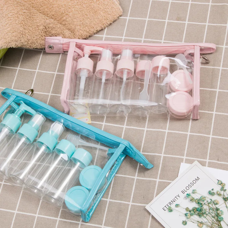 Compact Travel Bottle Set for Liquids
