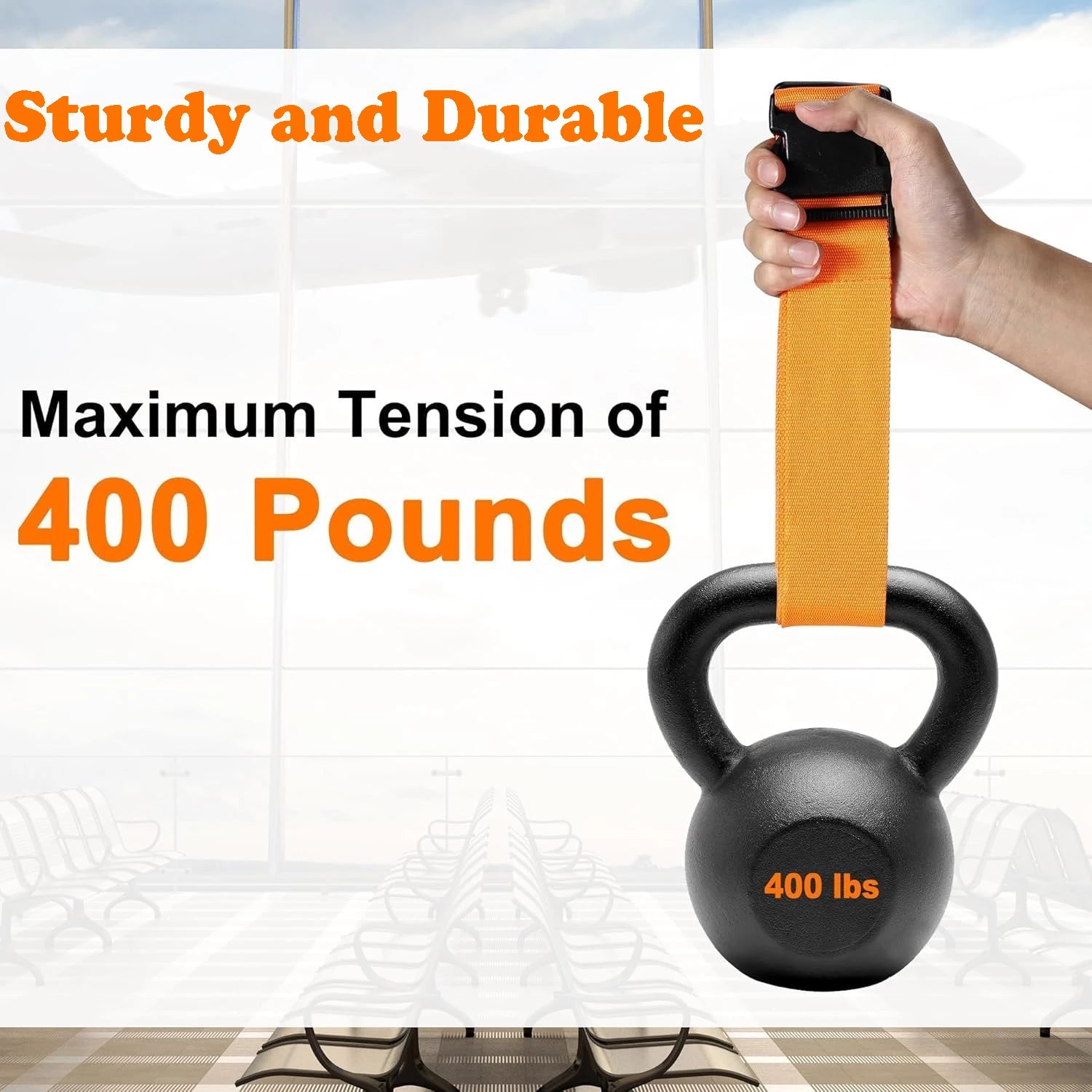 Adjustable Heavy-Duty Luggage Straps (Set of 2)