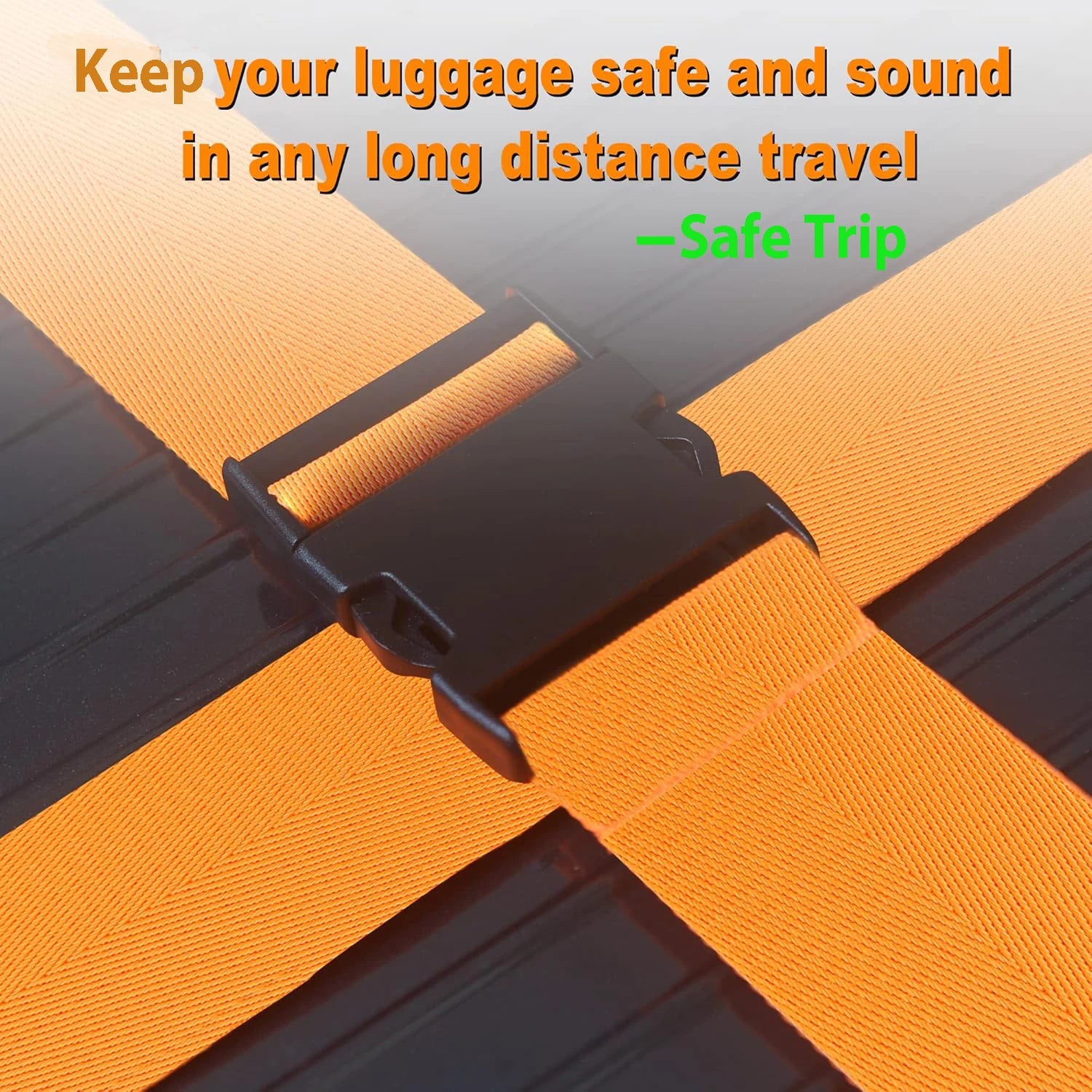 Adjustable Heavy-Duty Luggage Straps (Set of 2)