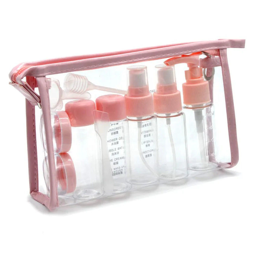 Compact Travel Bottle Set for Liquids