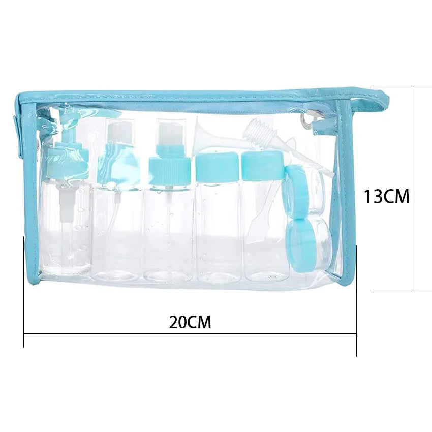 Compact Travel Bottle Set for Liquids