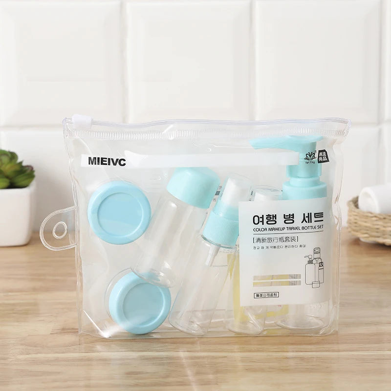 Compact Travel Bottle Set for Liquids