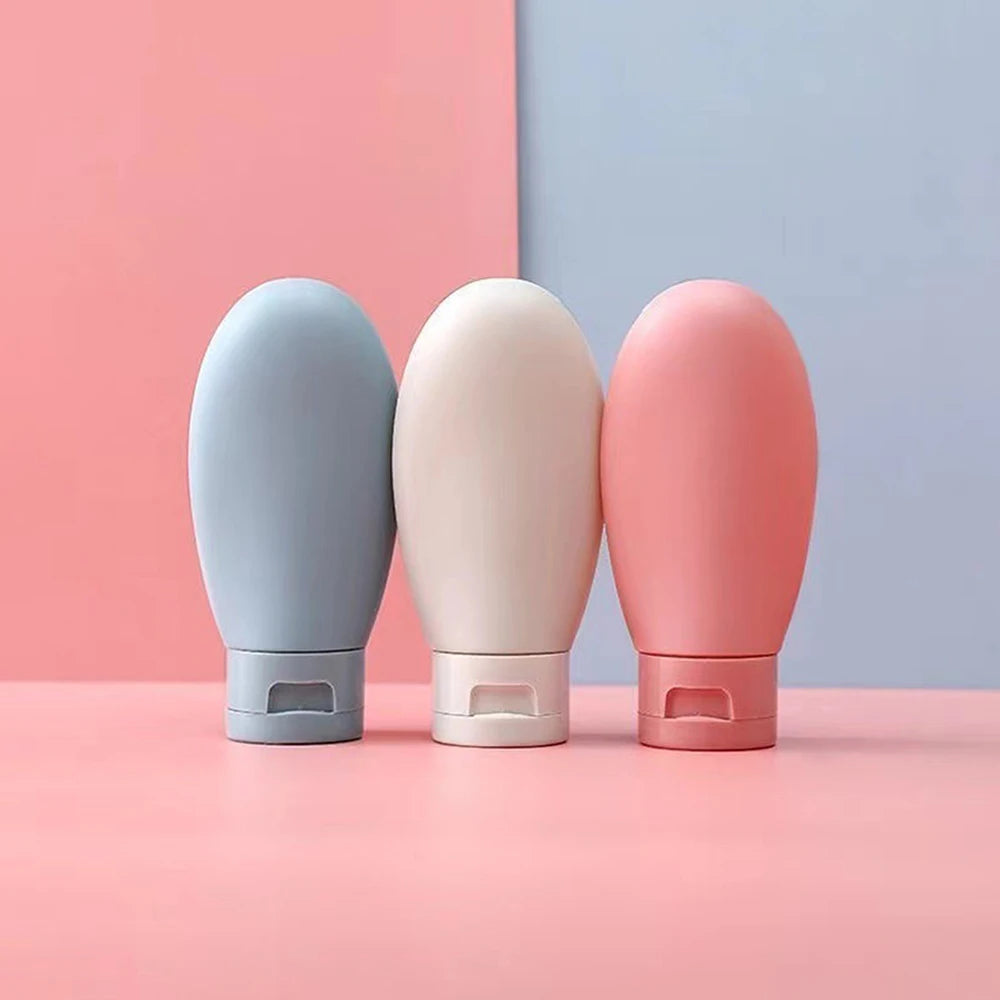 Travel Essential: 3-Pack Leak-Proof Silicone Bottles