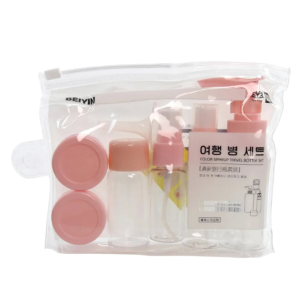 Compact Travel Bottle Set for Liquids