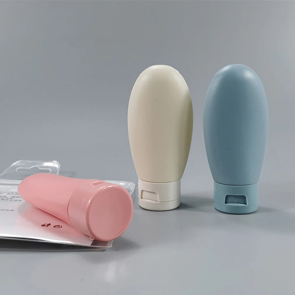 Travel Essential: 3-Pack Leak-Proof Silicone Bottles